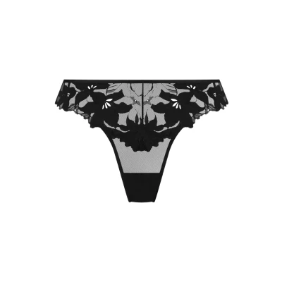 Abbildung von Hunkemöller Ingrid Cheekini String, Damen, Größe: SxS, Black