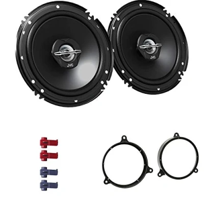 Abbildung von JVC CS J620X Auto Lautsprecher 16,5 cm mit Einbauset passend für Toyota Corolla E12 2002 2007 Türen hinten 600 W 165mm 2 Wege Koax