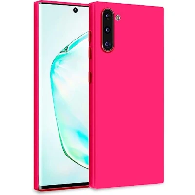 Abbildung von MyGadget Hülle für Samsung Galaxy Note 10 Zweilagige Handyhülle mit Kameraschutz Cover Innenfutter &amp; Silikon außen Pink