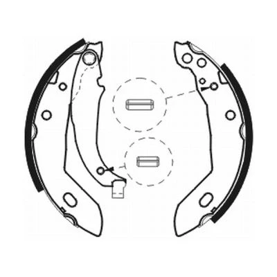 Abbildung von KRAFT 6025520 Bremsbacken 180,0 32,0 CITROËN: Xsara Schrägheck, Kombi, ZX PEUGEOT: 306 Cabrio, 205 II Schrägheck