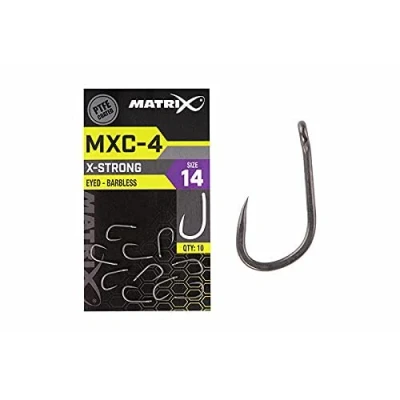 Abbildung von Matrix MXC 4 Barbless Eyed Weißfischhaken (10 Stück) Größe 16 Karpfenhaken