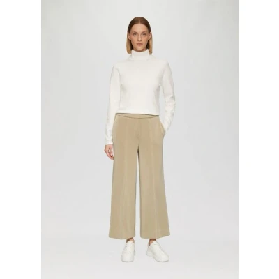 Abbildung von s.Oliver Black Label Stoffhose, Damen, Größe: 34, Sandstein