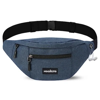 Abbildung von MOCOCITO Bauchtasche Gürteltasche für Damen und Herren, Hüfttasche, Brusttasche Groß Handytasche 120CM/135CM Gurt Verstellbarer Outdoor Sport Camping Wandern Fahrrad Geschenke Frauen Männe