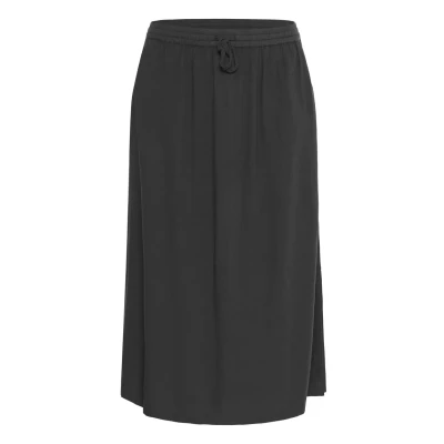 Abbildung von Kaffe Curve Mille Alinienrock, Damen, Größe: 46, Black oyster