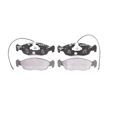 Abbildung von HELLA 8DB 355 007 711 Bremsbelagsatz mit integriertem Verschleißwarnkontakt PEUGEOT: 306 Schrägheck, 106 II Cabrio