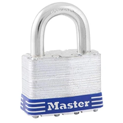 Abbildung von MASTER LOCK 51 mm breites Vorhngeschloss aus beschichtetem Stahl mit Stiftzuhaltung