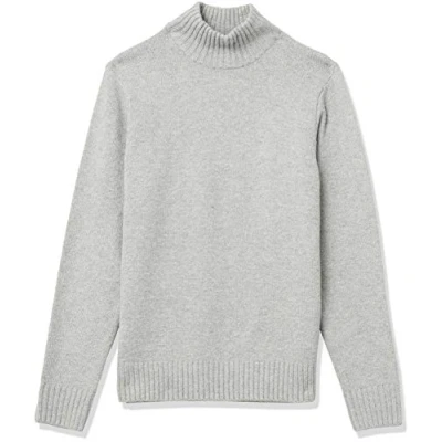 Abbildung von Amazon Essentials Herren Soft Touch Rollkragenpullover mit Langen Ärmeln, Hellgrau, XL