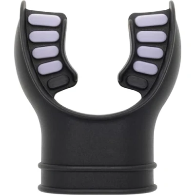 Abbildung von CRESSI Unisex Adult Silicone Mouthpiece 2 Tone Black/Grey Bicolor Silikon Mundstück für Tauchregulator, Zweifarbig Schwarz/Grau, Einheitsgröße