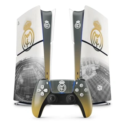 Abbildung von FFrame PS5 Fußball Aufkleber, Aufkleber für Playstation 5 Fußball, Konsole und Controller, Slim Digital Edition, Madrid Skin (1 Controller)