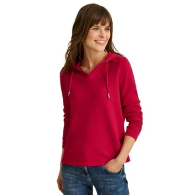 Abbildung von Cecil LOOK Langarmshirt, Damen, Größe: Large, Rot