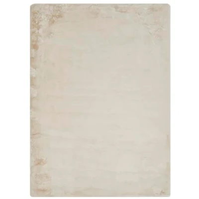 Abbildung von LUXOR living Kunstfell Coste Flauschiger Teppich Schlafzimmer ideal zur Verwendung als Bettvorleger gemütlicher Fellteppich Lammfell Imitat 120 x 170 cm Beige