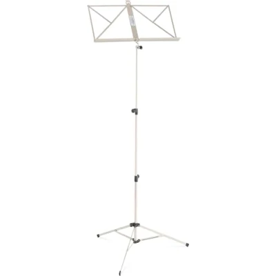 Abbildung von Classic Cantabile Notenständer Light Nickel Klappbares Notenpult für Kinder und Erwachsene Mit Notenhalter an der Auflage Höhenverstellbar von 50 115 cm Gummifüße