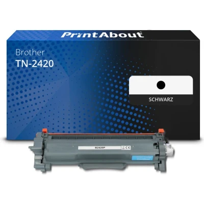 Abbildung von Toner kompatibel mit Brother TN 2420 Schwarz Hohe Kapazität