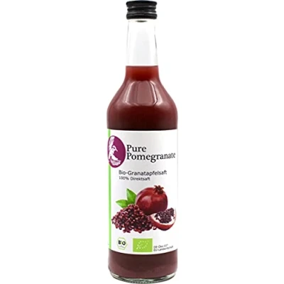 Abbildung von Bio Granatapfelsaft 100% Direktsaft Naturtrüb Kaltgepresst Ungefiltert (DE ÖKO 005), 500 ml