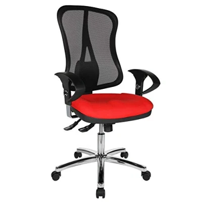 Abbildung von Topstar Bürostuhl Head Point SY Deluxe inkl. höhenverstellbaren Armlehnen rot/schwarz