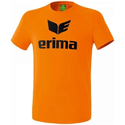 Abbildung von Erima Lifestyle HELL Tshirt print, Herren, Größe: Large, Orangeschwarz