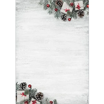 Abbildung von SIGEL DP416 Briefpapier Weihnachten &quot;Scandinavian Christmas&quot;, DIN A4, 100 Blatt, weihnachtliches Motiv, aus nachhaltigem Papier