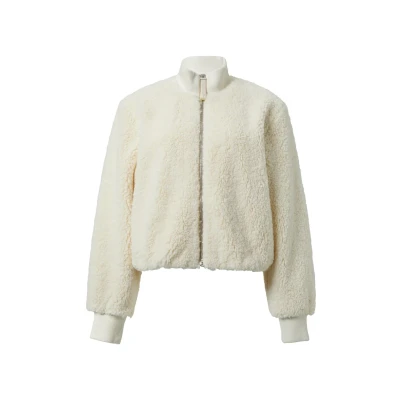 Abbildung von comma casual identity Kuschlige Fleecejacke, Damen, Größe: 36, Creme