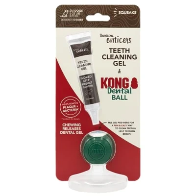 Abbildung von Tropiclean Enticers Dental Ball Kit Rind Zahnpflege Klein...