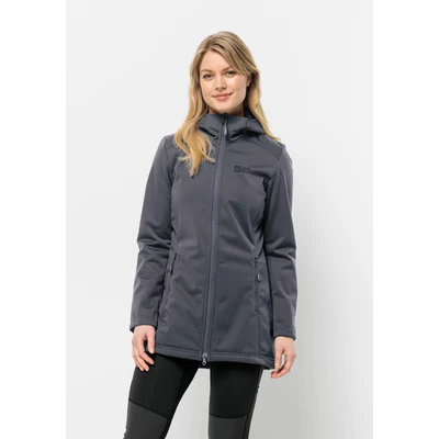 Abbildung von Jack Wolfskin Windhain W Softshelljacke, Damen, Größe: Large, Dolphin