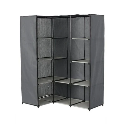 Abbildung von HTI Living Stoffschrank Eckregal Lena (Stück, 1 St., Stoffschrank) Eckkleiderschrank