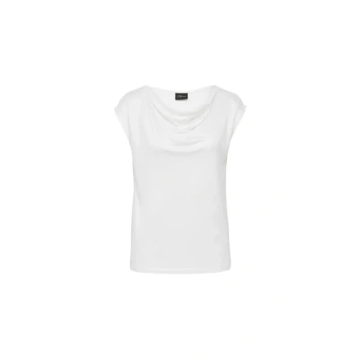 Abbildung von s.Oliver Black Label MIT Wasserfallausschnitt Tshirt print, Damen, Größe: 42, Ecru
