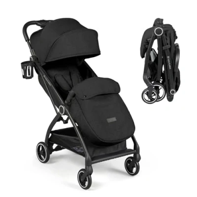 Abbildung von Ickle Bubba Aries Autofold Kinderwagen (Schwarz, Max)