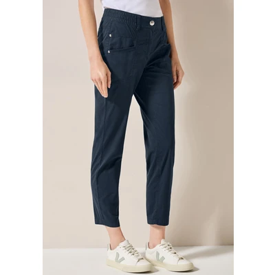Abbildung von Cecil Papertouch Stoffhose, Damen, Größe: Lx28, Blau