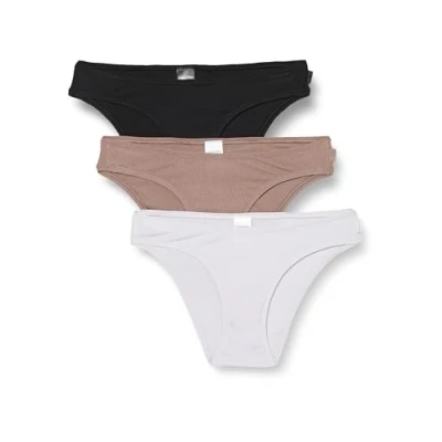 Abbildung von Calvin Klein Underwear 3 PACK Ideal Slip, Damen, Größe: XL, Black lavender blue cavern stone