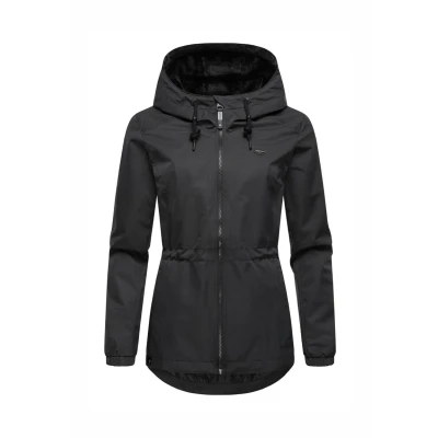 Abbildung von Ragwear Dankka TECH Regenjacke / wasserabweisende Jacke, Damen, Größe: XS, Black