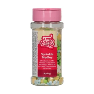 Abbildung von FunCakes Sprinkle Medley Frühling: Tortenstreusel, großartiger Geschmack, perfekt zum Verzieren von Torten, Streuselmischung. 50 g.