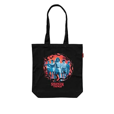 Abbildung von Grupo Erik Stranger Things Merchandising Stofftasche, Tote Tasche, Stoffbeutel,