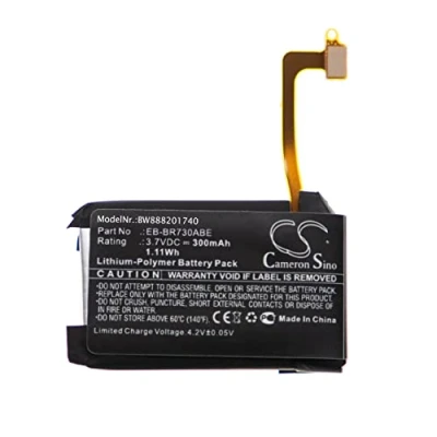 Abbildung von vhbw 1x Akku Ersatz für Samsung EB BR730ABE, GH43 04538B Smartwatch Uhr Fitnessarmband (300 mAh, 3,7 V, Li Polymer)