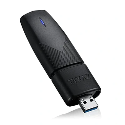 Abbildung von Zyxel WiFi 6 AX1800 USB Stick Unterstützt MU MIMO, OFDMA für EIN verzögerungsfreies Netzwerk Erlebnis. Hochentwickelte Sicherheit durch WPA2 /WPA3 Verschlüsselung [NWD7605]