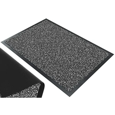 Abbildung von VOUNOT Fußmatte für Haustür Innen und Außen, Schmutzfangmatte Waschbar, Türmatte rutschfest, Anthrazit Schwarz, 40x60cm