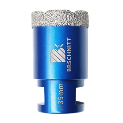 Abbildung von Diamant Fliesenbohrer 35mm M14 Diamantbohrer Lochsäge für Fliesen Porzellan Keramik Marmor Granit Bohrungen, Winkelschleifer