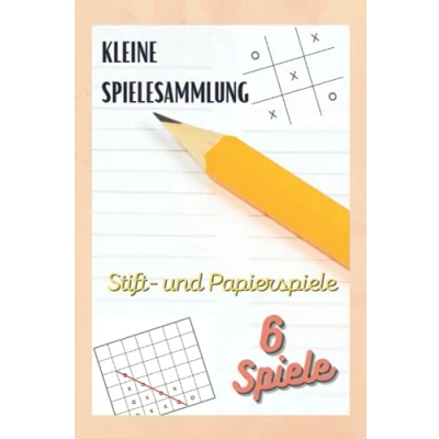 Abbildung von Spielesammlung Stift und Papierspiele 150 Spielmöglichkeiten über 60 Seiten im A5 Format 4 Gewinnt SOS Sudoku