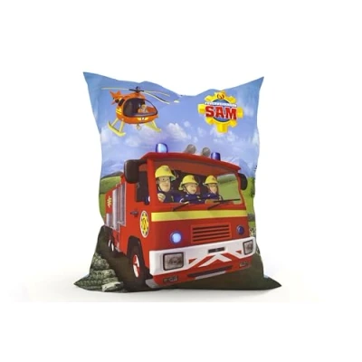 Abbildung von Green Bean Kinder Sitzsack Feuerwehrmann Sam 100x135cm mit 270 Liter hochwertiger EPS Perlen Füllung und waschbarem Motiv Wechsel Bezug aus 100% Baumwoll Riesensitzsack Bag Sitzkissen