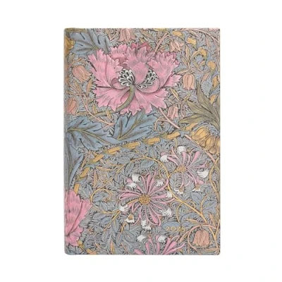 Abbildung von Morris Pink Honeysuckle (William Morris) Mini 12 month Day at a time Hardback Dayplanner 2025 (Elastic Band Closure): jeden dzień na stronie, zamykany gumkę, papier 80 gsm
