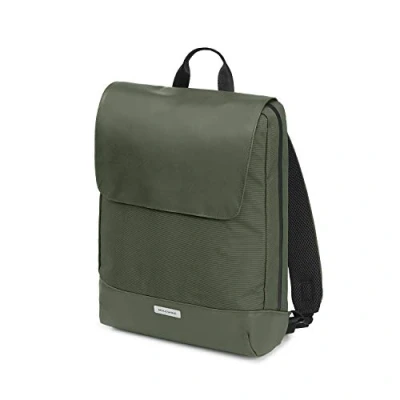 Abbildung von Moleskine Slim Rucksack Metro Kollektion, für PC kompatibel mit Tablet, Laptop iPad bis zu 15 Zoll, Abmessungen 31 x 42 10 cm, Farbe Schwarz