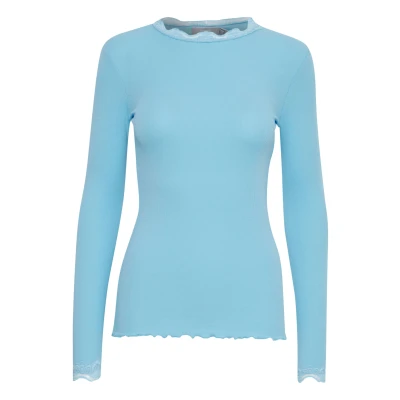 Abbildung von Fransa Frhizamond Strickpullover, Damen, Größe: Large, Ethereal blue