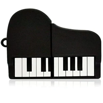 Abbildung von Ulticool Klavier 16 GB USB Stick Piano Memory Data Storage Pen Drive Speicherstick Schwarz und Weiß