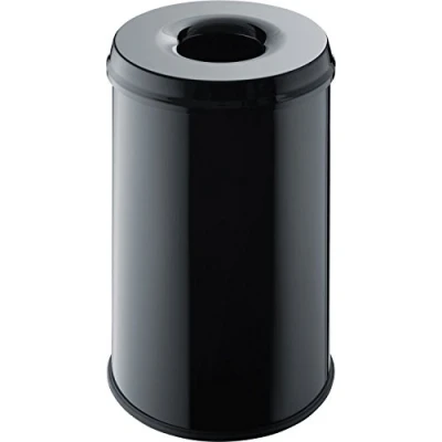 Abbildung von helit H2515695 Sicherheitspapierkorb mit Löschkopf „the guardian“ 30 Liter, schwarz
