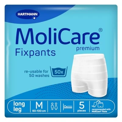 Abbildung von MoliCare Premium Fixpants: waschbare Inkontinenz Fixierhosen, passend für Form und Form, M, 5 Stück