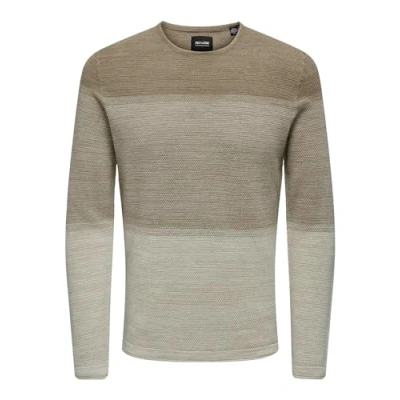 Abbildung von Only &amp; Sons Panter Strickpullover, Herren, Größe: XS, Chinchilla
