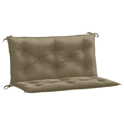 Abbildung von vidaXL Gartenbank Auflagen 2 STK. Melange Taupe 100x50x7 cm Stoff