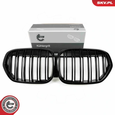 Abbildung von ESEN SKV 66SKV243 Kühlergrill schwarz, glänzend BMW: X1