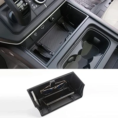 Abbildung von SHIFENG Für LR Defender 90 110 130 2020 2021 2022 2023 2024 Auto Innen Mittelkonsole Aufbewahrungsbox Handy Brille Tablett Organizer Zubehör Upgrade Stil