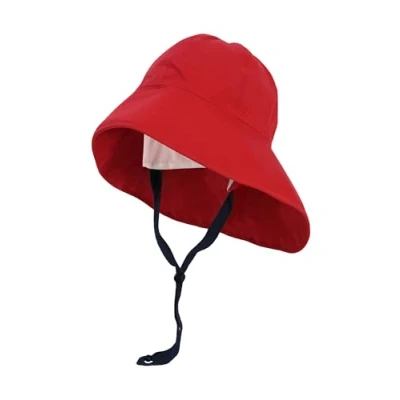 Abbildung von crazy4sailing Unisex Südwester Storm atmungsaktiv Regenhut Krempe wasserdicht, Farbe:red, Größe:XXL