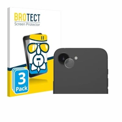 Abbildung von BROTECT Schutzglas für Apple iPhone 16e (NUR Kameraschutz) (3 Stück) Schutzfolie Panzer Folie Glas [Extrem Kratzfest 9H, Anti Fingerprint,